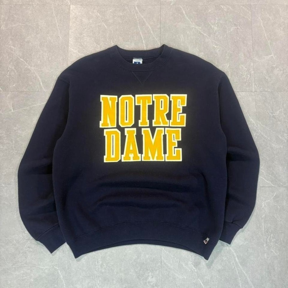 90s Notre Dame navy crewneck sweatshirt Size‎ L #college #sweatshirt